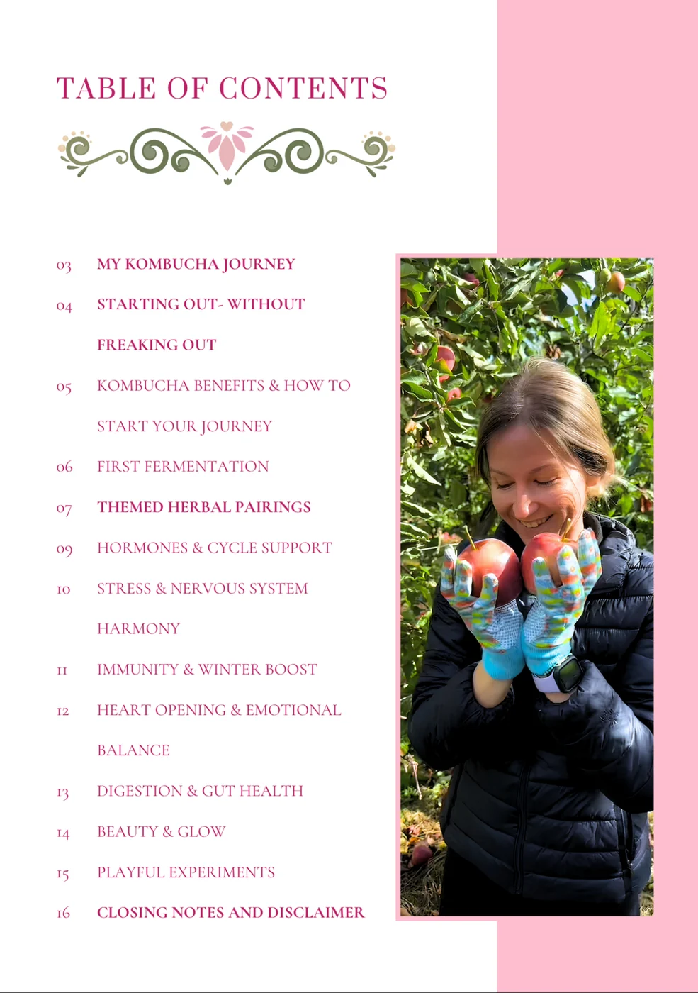 Table of contents page preview